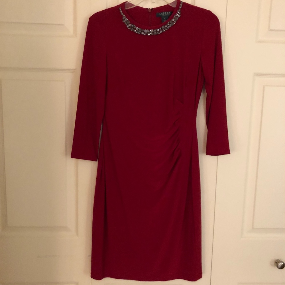 Lauren Ralph Lauren Red Dress Size 4